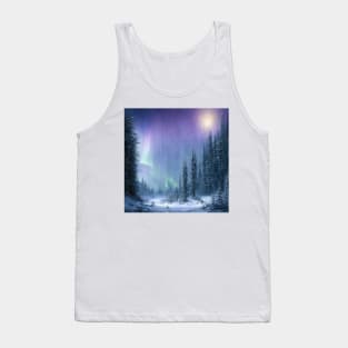 Aurora Winter Night Tank Top